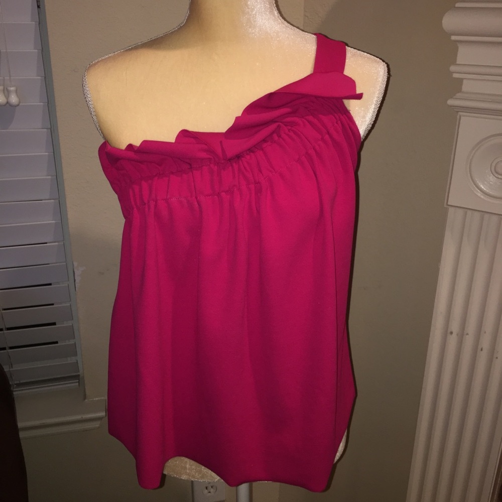 Zara pink off-shoulder top